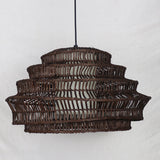 Moderne rattanpendel med burform