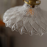Glaspendel med skiveform – midcentury hængelampe