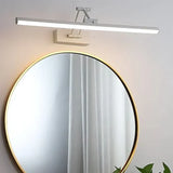 Væglampe i metal og akryl – minimalistisk LED-vægbelysning på 40 cm