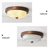 Loftlampe – retro rund loftbelysning til soveværelset