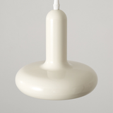 Pendel i creme med puck-form – bauhaus hængelampe