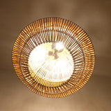 Moderne rattanpendel med burform