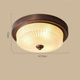 Loftlampe – retro rund loftbelysning til soveværelset