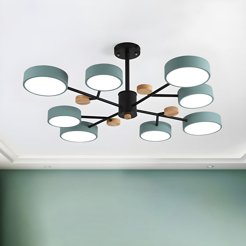 Loftlampe i akryl med LED – moderne hængende loftbelysning