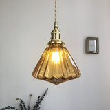 Glaspendel med diamantform – moderne hængelampe