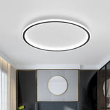 Loftlampe i aluminium – rund skandinavisk plafond med LED