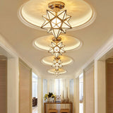 Loftlampe i metal med stjerneform – moderne semi-plafond