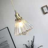 Glaspendel med diamantform – moderne hængelampe