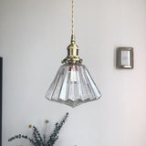 Glaspendel med diamantform – moderne hængelampe