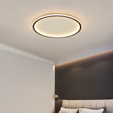 Loftlampe i aluminium – rund skandinavisk plafond med LED