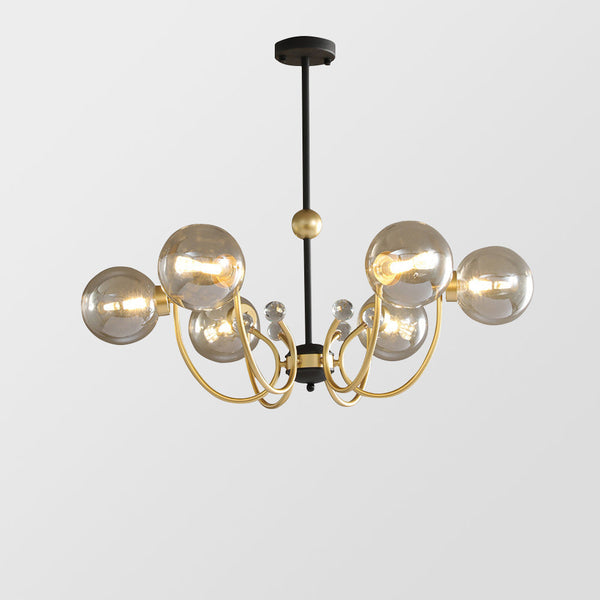 Sputnik-lysekrone med justerbare arme – loftlampe til stuen