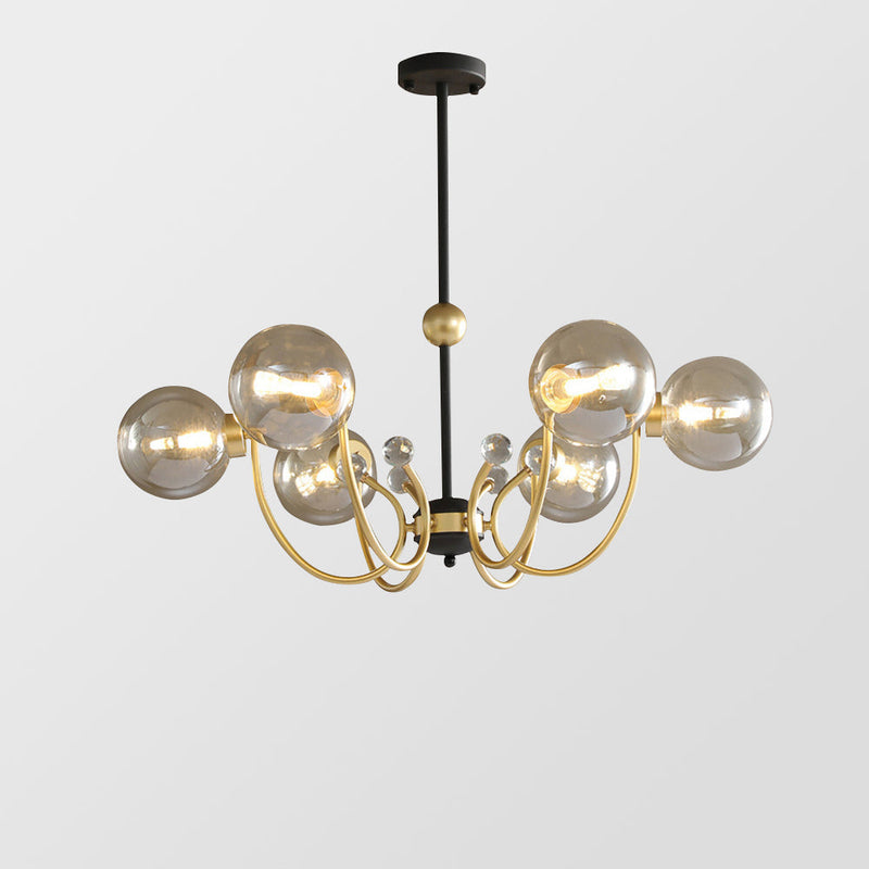 Sputnik-lysekrone med justerbare arme – loftlampe til stuen
