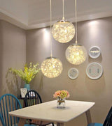 Lysekrone i glas – Eske | Integreret LED