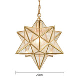 Loftlampe i metal med stjerneform – moderne semi-plafond