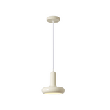 Pendel i creme med puck-form – bauhaus hængelampe