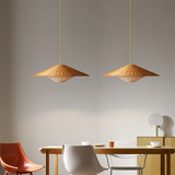 Rattanpendel i zen-stil – retro håndflettet hængelampe