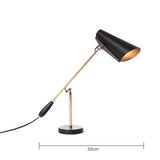 Bordlampe i jern – nordisk