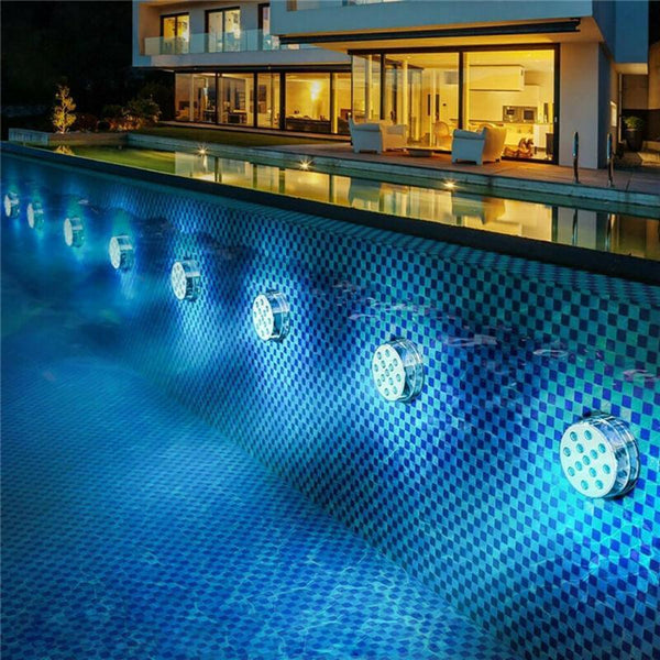 Undervandslampe med fjernbetjening – LED-belysning til pool og havedam