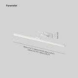 Væglampe i metal og akryl – minimalistisk LED-vægbelysning på 40 cm
