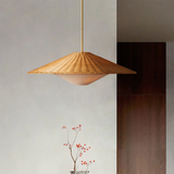 Rattanpendel i zen-stil – retro håndflettet hængelampe