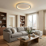 Loftlampe i aluminium – rund skandinavisk plafond med LED