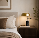 Bordlampe – moderne høj sort til natbordet