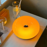 Bordlampe i glas med donutform