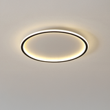 Loftlampe i aluminium – rund skandinavisk plafond med LED