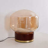 Bordlampe i glas – moderne rund