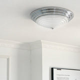 LED-loftlampe i krom – nordisk enkel loftbelysning