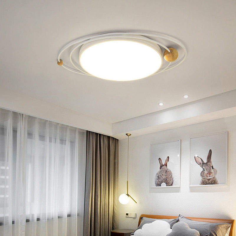 LED-loftlampe med planetmønster – loftbelysning