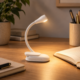 Læselampe med klips – genopladelig mini bordlampe til soveværelset