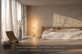 Gulvlampe med spiralform – minimalistisk dæmpbar standerlampe