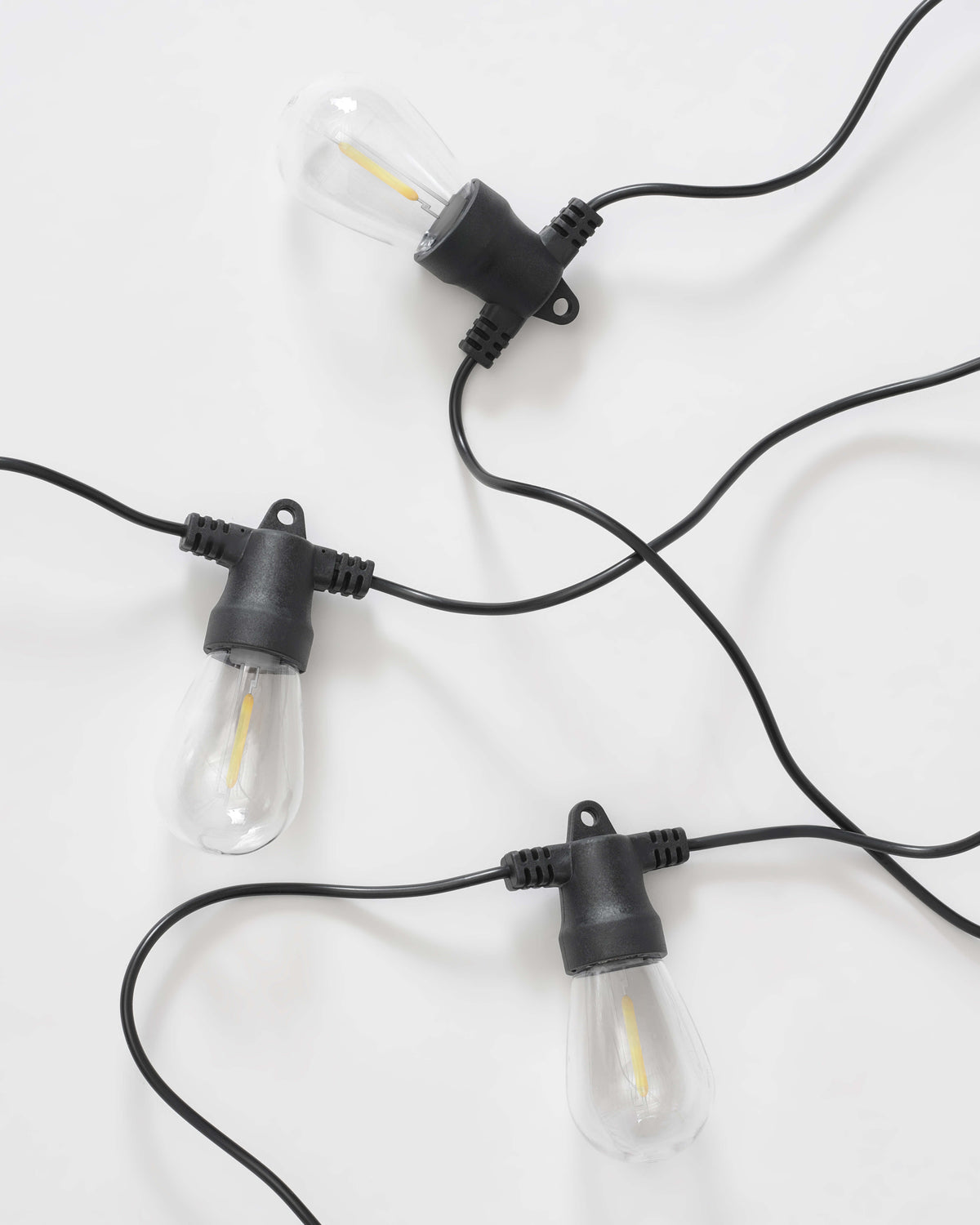 Lyskæde til solenergi – udendørs Edison-pærer til terrassen