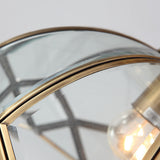 Loftlampe i kobber med geometrisk form – loftbelysning til gangen