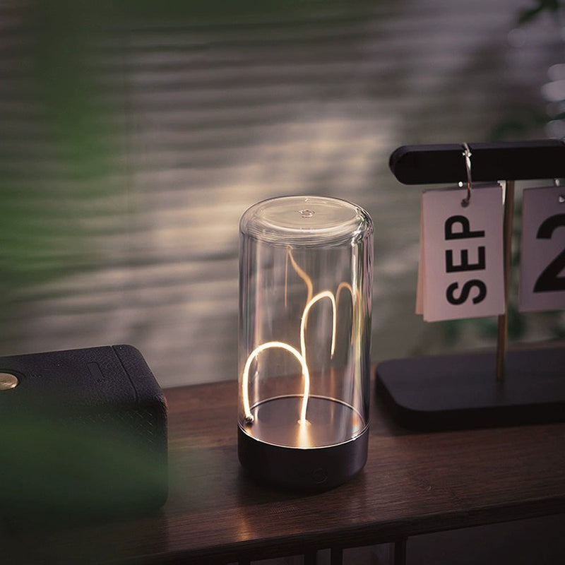 Bordlampe i akryl – moderne magnetisk mini