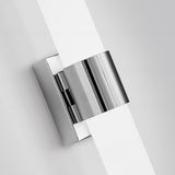 Nordisk aflang LED-væglampe i metal