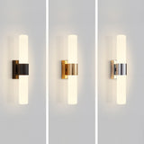 Nordisk aflang LED-væglampe i metal