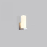 Minimalistisk prismeformet LED-væglampe i metal