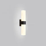 Minimalistisk prismeformet LED-væglampe i metal