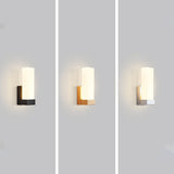 Minimalistisk prismeformet LED-væglampe i metal