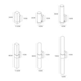 Minimalistisk prismeformet LED-væglampe i metal