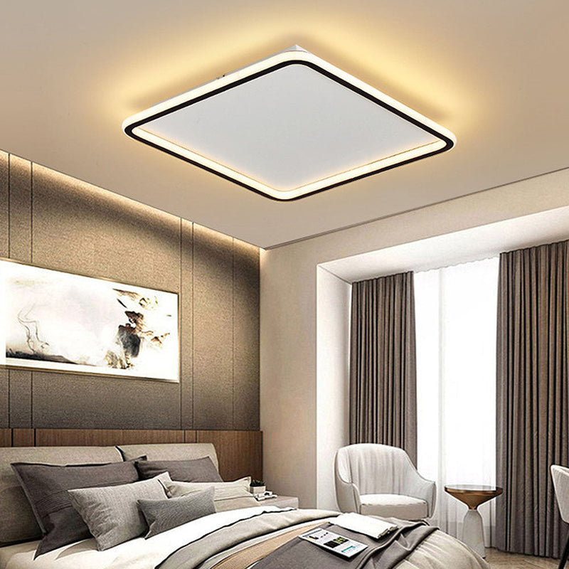 LED-loftlampe med hul firkant – geometrisk loftbelysning