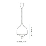LED-glaspendel med lanterneform – bauhaus hængelampe
