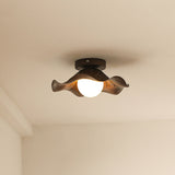 Loftlampe i jern til stuen (brun) – loftbelysning