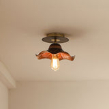 Loftlampe i jern til stuen (brun) – loftbelysning