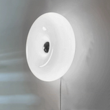 Bordlampe i glas med donutform