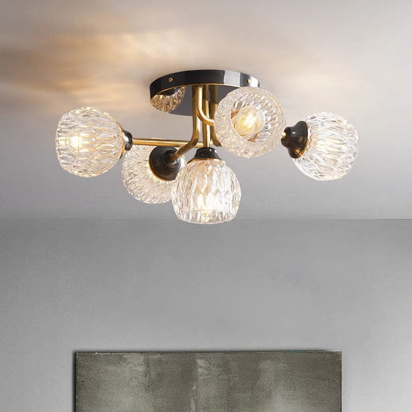 Loftlampe i kobber – semi-plafond