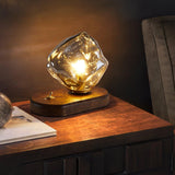 Bordlampe i isglas – moderne