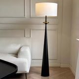 Gulvlampe i stof – japansk enkel standerlampe